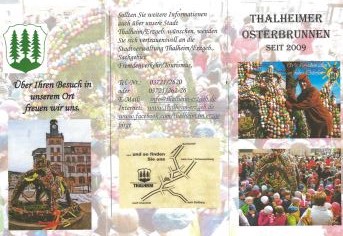 Info Flyer zum Thalheimer Osterbrunnen 2015